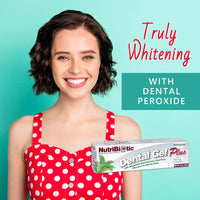 Thumbnail for NutriBiotic – Dental Gel Plus, Truly Whitening, Wintergreen, 4.5 Oz | with GSE, Aloe, Vitamin C, Baking Soda & Dental Peroxide | Support Healthy Teeth & Gums | Fluoride-Free