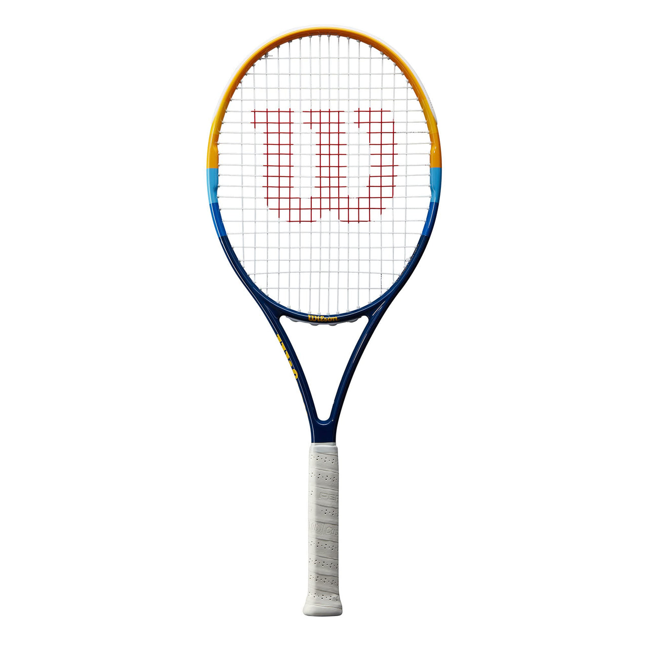 Wilson Profile Adult Recreational Tennis Racket - Grip Size 2 - 4 1/4", Blue/Orange
