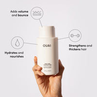 Thumbnail for OUAI Fine Shampoo and Conditioner Set - Sulfate Free Shampoo and Conditioner for Women & Men - Made with Keratin, Marshmallow Root, Shea Butter & Avocado Oil - Free of Parabens & Phthalates (10 Fl Oz)