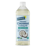 Thumbnail for Carrington Farms Organic Liquid Coconut Cooking Oil, 32 Fl Oz –Unflavored, Unscented, High Smoke Point, MCT-Rich, No Trans Fat – For Cooking, Sautéing, Frying & Baking – Gluten Free, Non-GMO, Hexane Free, BPA Free Bottle
