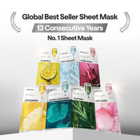 Thumbnail for Mediheal Madecassoside Essential Sheet Mask Blemish Repair 10 pcs. 98% Purity Madecassoside & Hyaluronic Acid Included. Enhancing Moisture Barrier & Skin Texture Care. Vegan Formula Sheet Mask