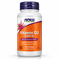 Thumbnail for NOW Foods - Vitamin D-3 2000 IU High Potency, Structural Support* 360 softgels
