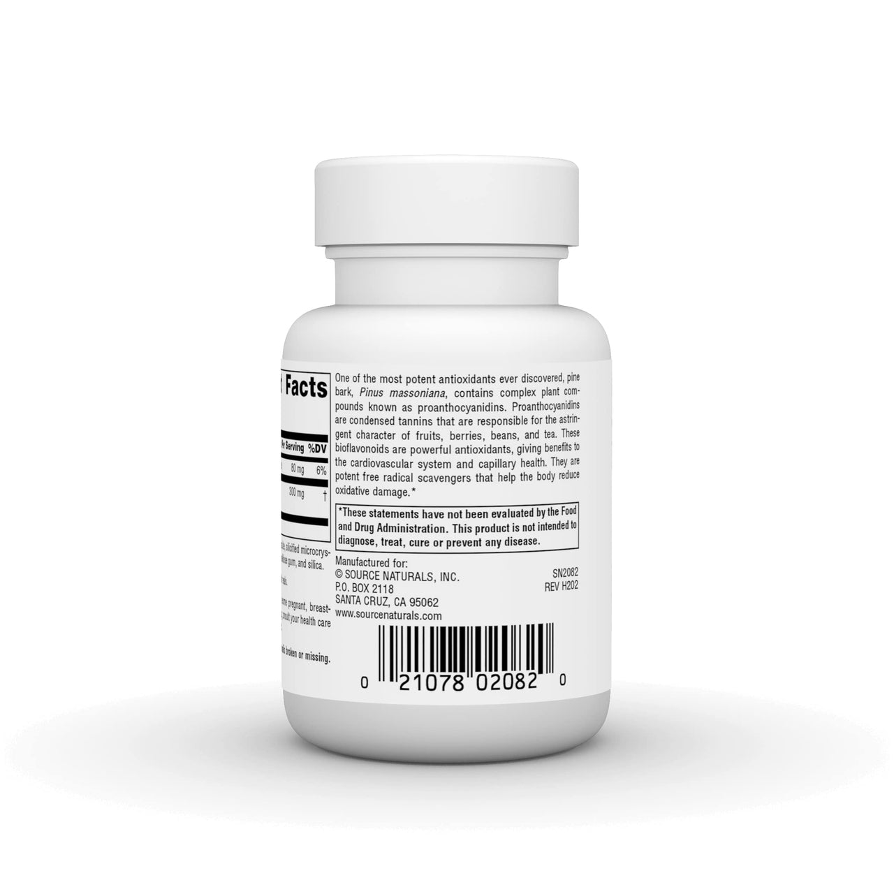 Source Naturals Pine Bark Extract - Multi-System Antioxidant* - 150mg - 30 Tablets
