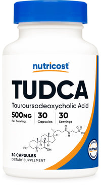 Thumbnail for Nutricost Tudca 500mg, 30 Capsules (Tauroursodeoxycholic Acid) - Premium Quality, Gluten Free