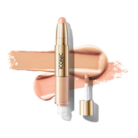 Thumbnail for ICONIC LONDON Radiant Concealer & Brightening Duo | Creamy Liquid + Brightening Crayon Dual Ended Concealer, Cruelty Free, Vegan Makeup (Warm Fair) 0.08 oz