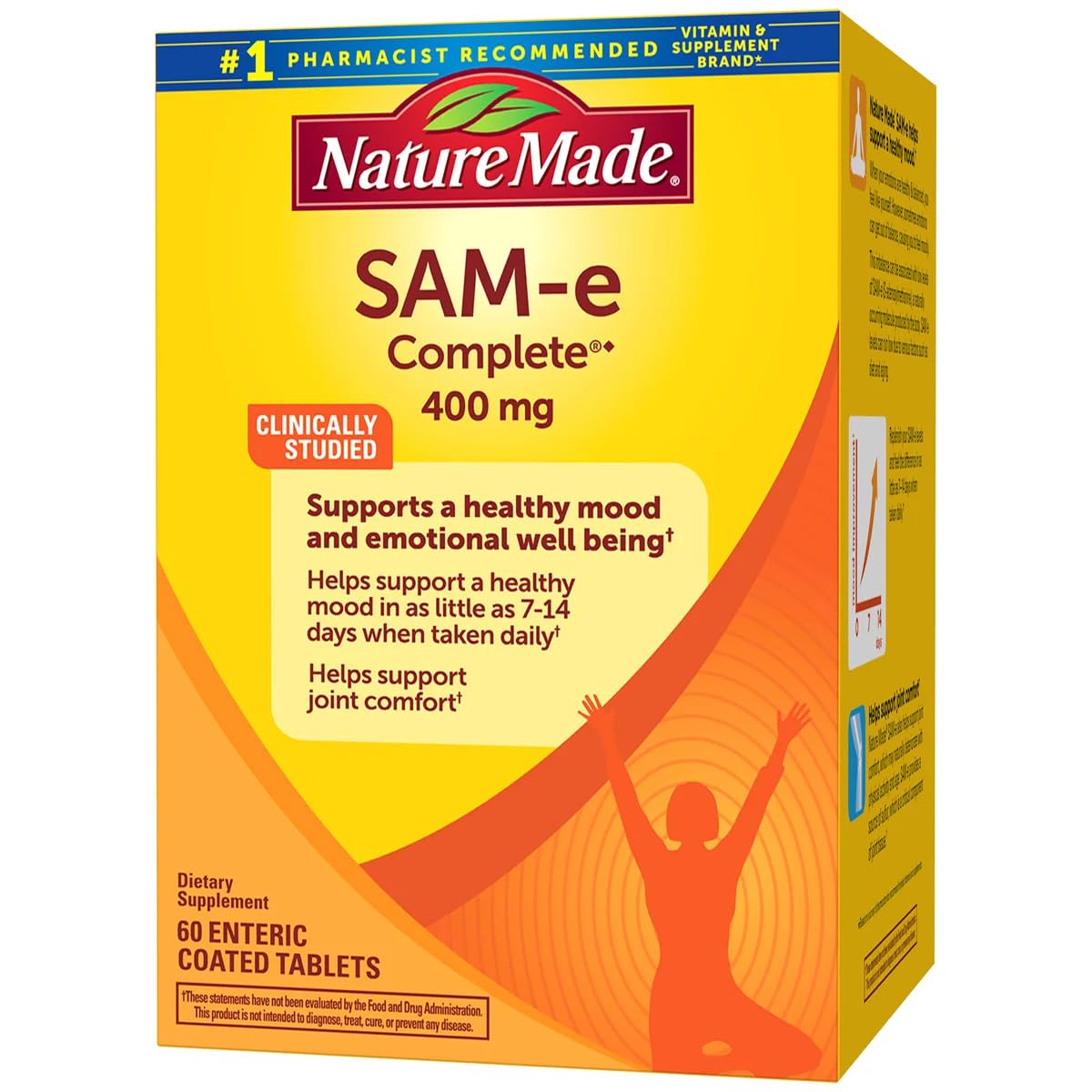 Nature Made SAM-e Complete 400 mg - 60 Enteric Coated Tablets