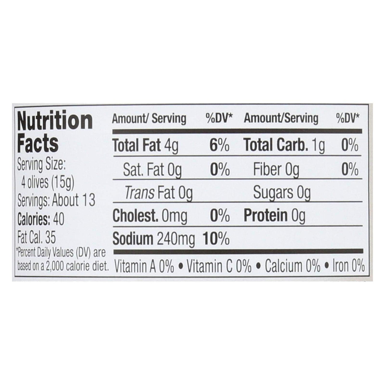 Pitted Whole Greek Kalamata Olives, Organic 7 Ounces (Case of 6)