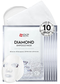 Thumbnail for [K Beauty Snp] Diamond Ampoule Sheet Mask | Tightening, Hydrating, and Nourishing with Real Diamonds for All Oily Skin Types | Korean Face Mask Skincare | Facial Moisturizing | 10 Sheets