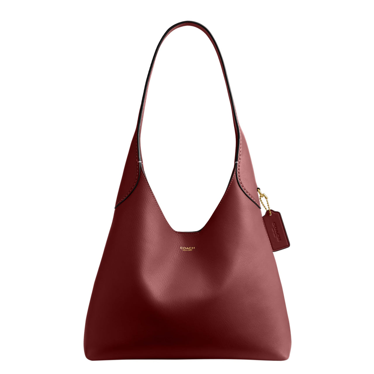 COACH Women's Brooklyn Shoulder Bag 28, B4/Dark Ruby, One Size
