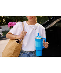 Thumbnail for Stanley Quencher ProTour Flip Straw Tumbler with Leakproof Lid 30 oz | Built-In Straw and Handle | Cup Holder Compatible for Travel | Insulated Stainless Steel Cup | BPA-Free | Black Fade