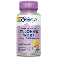 Thumbnail for SOLARAY St Johns Wort Aerial Extract 300 mg, 0.3% Hypericin, Mood & Brain Health Support, Vegan & Lab Verified for Quality, 120 Servings, 120 VegCaps