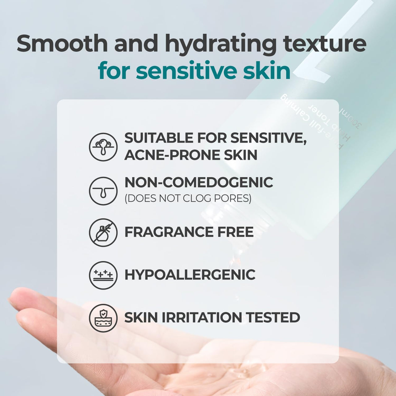 numbuzin No.1 Toner | Pure-Full Calming Herb Toner | Breakouts, Redness, Excess Oil Control | Centella Asiatica, Heartleaf, Licorice Root | Acne-Prone, Sensitive Skin | 10.14 fl. oz.