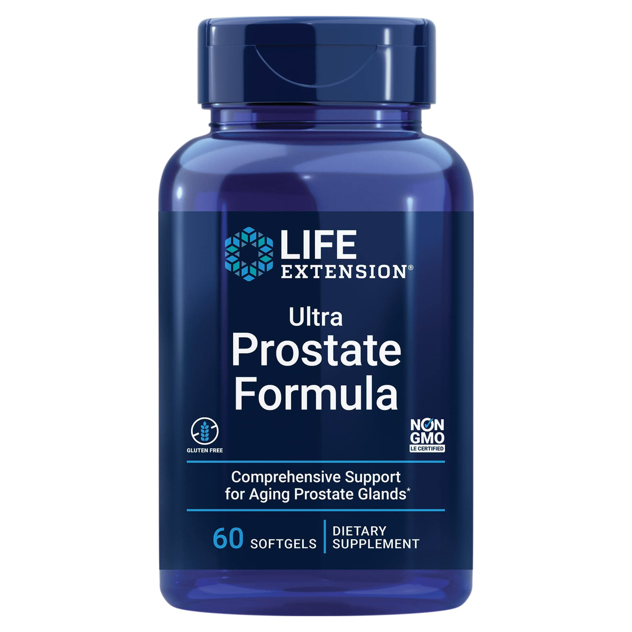 Life Extension Ultra Prostate Formula - Men’s Prostate Health Supplement with Beta Sitosterol, Saw Palmetto, Lycopene, Pumpkin Seed - 60 Softgels