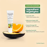 Thumbnail for Nourish Organic Eye Treatment, Avocado & Argan â€“ Renewing & Hydrating Under Eye Brightener with Vitamin C + Washable Cotton Round