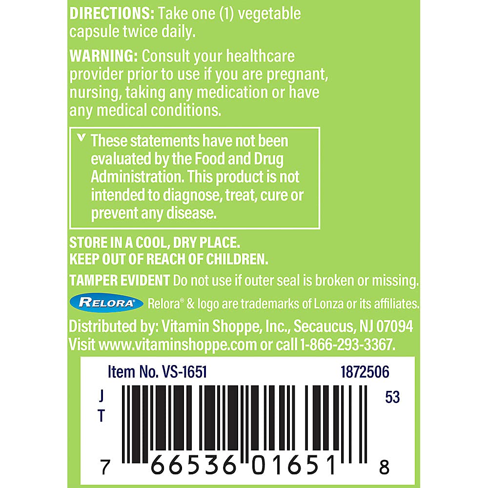 The Vitamin Shoppe Relora Calm, Clinically Studied Ingredient, Herbal Supplement That Supports Mood and Relaxation, Once Daily (60 Veggie Capsules)