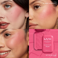 Thumbnail for NYX PROFESSIONAL MAKEUP Buttermelt Powder Blush, Fade and Transfer-Resistant Blush, Up to 12HR Make Up Wear, Vegan Formula - Getting Butta