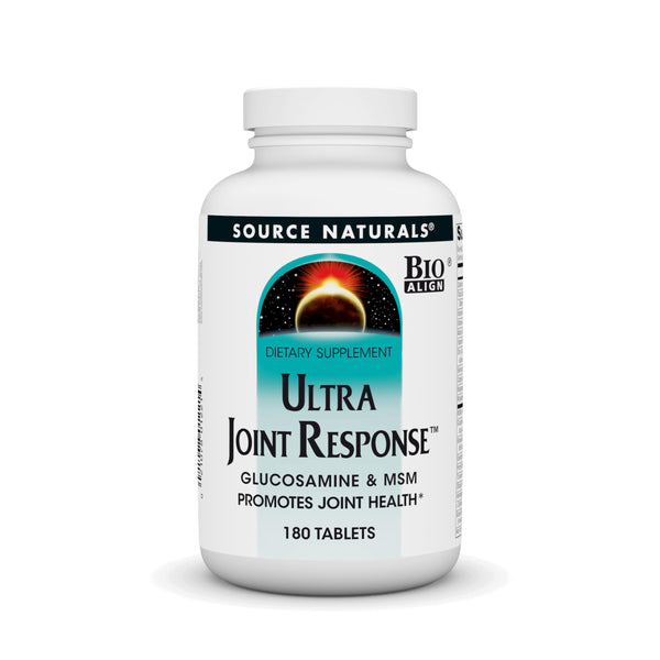 Source Naturals Ultra Joint Response, Glucosamine & MSM, Promotes Joint Health* - 180 Tablets