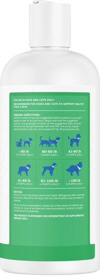 Thumbnail for Nutricost Pets Wild Alaskan Salmon Oil for Dogs and Cats, 32 fl oz, Supports Healthy Skin & Coat, Omega-3 Fatty Acids Including EPA & DHA