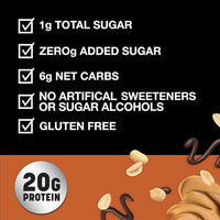 Thumbnail for KIND Protein MAX Crispy Chocolate Peanut Butter Snack Bars, 20g of Protein, Keto Friendly, 1g of Sugar Per Bar, Gluten Free, 12 Count Box