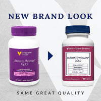 Thumbnail for The Vitamin Shoppe Ultimate Woman Gold Multivitamin - with Iron, B Vitamins & Vitamin D3 and More to Support Energy Production, Bone & Immune Health - Gluten Free Multi-Mineral (90 Tablets)