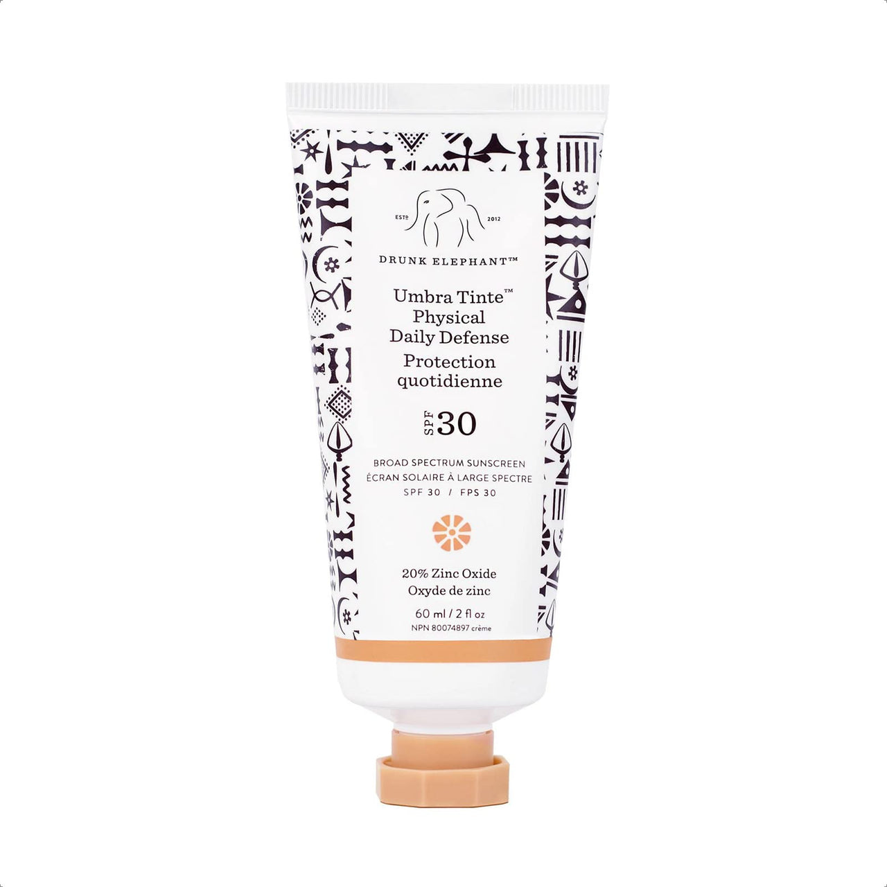 Drunk Elephant Umbra Tinte Physical Daily Defense - Tinted Moisturizer and Broad Spectrum SPF 30 Sunscreen (60 mL / 2 Fl Oz), Lotion
