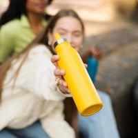 Thumbnail for Aladdin Chilled Thermavac Stainless Steel Water Bottle 0.55L Sun Yellow â€“ Insulated Metal Water Bottle - Keeps Cold for 9 Hours - BPA-Free Thermos Flask - Leakproof - Dishwasher Safe