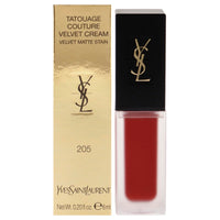 Thumbnail for Tatouage Couture Velvet Matte Cream - 205 Rouge Clique by Yves Saint Laurent for Women - 0.2 oz Lipstick