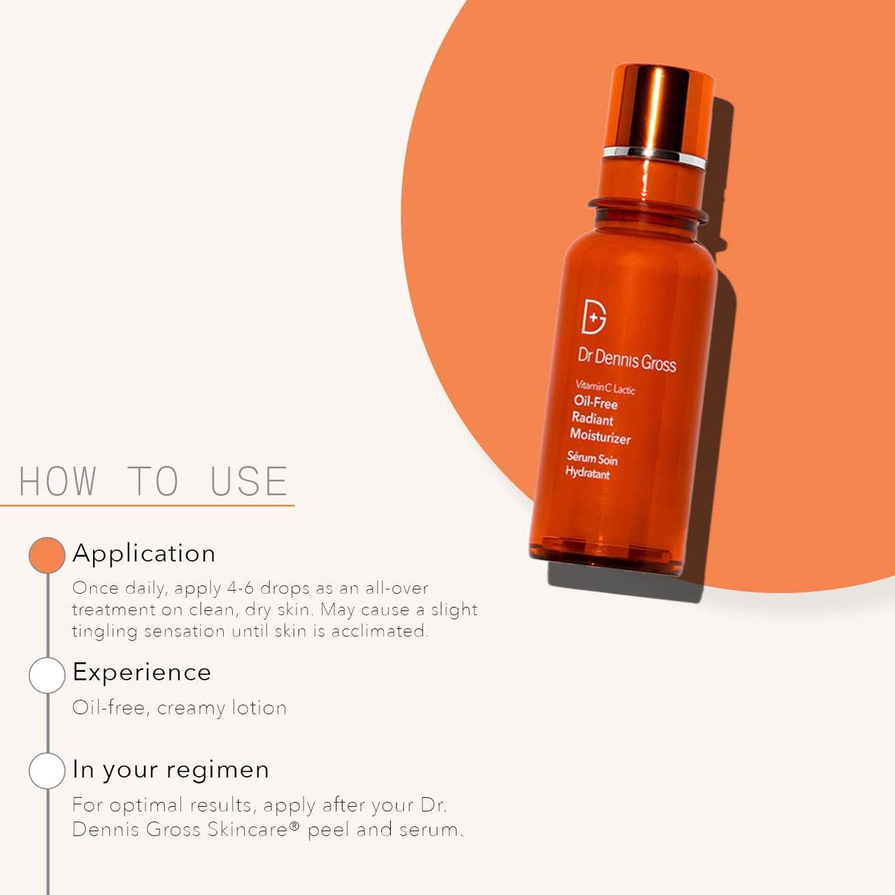 Dr Dennis Gross VitC+Lactic Oil-Free Radiant Moisturizer, 1.7 fl oz/50ml