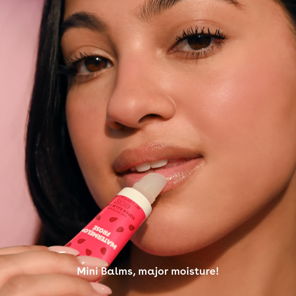 eos 24H Moisture Super Balm Minis- Melon Magic, Limited-Edition Lip Mask, Variety Pack, 0.169 fl oz, 3-Pack