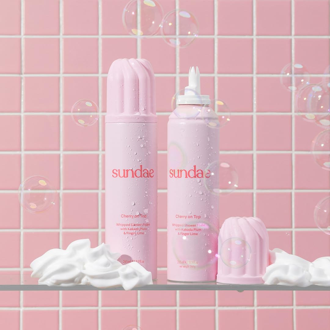 sundae Whipped Shower Foam Cherry On Top Foaming Body Wash 8.9 fl oz, 265ml