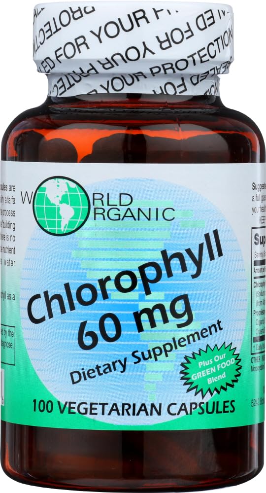 World Organic Chlorophyll 60MG, 100 CP