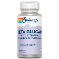 Thumbnail for SOLARAY Beta Glucan with Vitamin C 10 mg | from Bakers Yeast | Healthy Immune System Function Support | 60 VegCaps