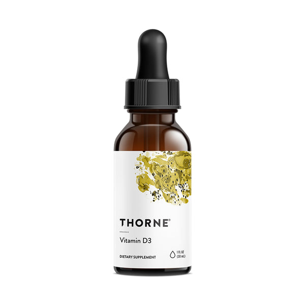 THORNE - Vitamin D3 with a Metered Dispenser - Liquid Vitamin D Vegan Supplement - Supports Healthy Bones, Teeth & Muscles, Plus Cardiovascular & Immune Function* - 4,000 IU - 1 Fl Oz - 30 Servings