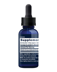 Thumbnail for Life Extension Liquid Vitamin D3, 50 mcg (2000 IU), Immune System Support, Bone Health, Whole-Body Health, unflavored, Gluten-Free, Non-GMO, 29.57 ml
