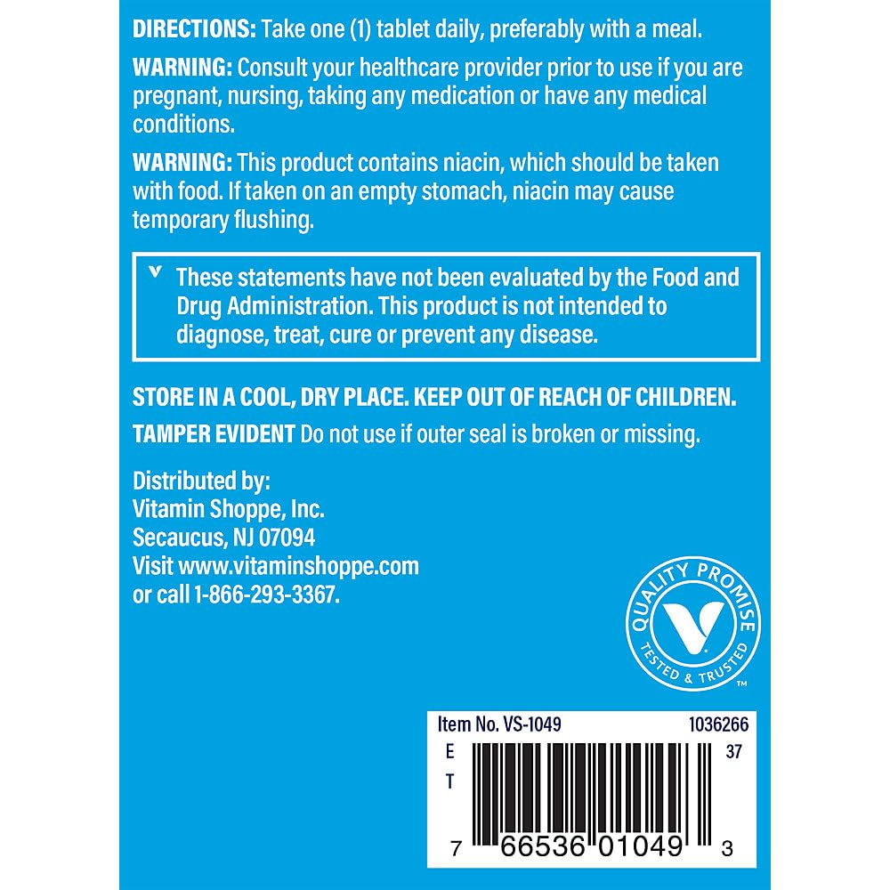The Vitamin Shoppe Vitamin B-Complex - Energy Metabolism & Nervous System Support, Complete B Vitamins (300 Tablets)