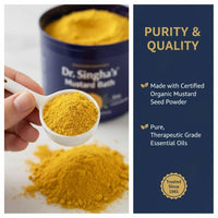 Thumbnail for Dr. Singha's Mustard Bath Salts - 8 oz Herbal Bath Soak with Essential Oils for a Relaxing and Rejuvenating Experience - Made in USA