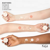 Thumbnail for Kaja Beauty Bento Collection - Bouncy Eyeshadow Trio | 16 Peach Madeline | Nude Peach Tone | Vegan, Cruelty free