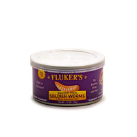 Thumbnail for Fluker's Gourmet Canned Food for Reptiles, Fish, Birds and Small Animals, Soldier worms, 1.2 oz
