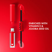 Thumbnail for NYX PROFESSIONAL MAKEUP Shine Loud, Long-Lasting Liquid Lipstick with Clear Lip Gloss - Rebel In Red (Warm Red)