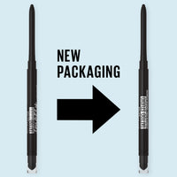 Thumbnail for Maybelline Tattoo Studio Automatic Gel Pencil Waterproof Eyeliner, Blendable, Smudge Resistant, Matte Eyeliner For Up To 36HR Wear, Pitch Black (Smokey Black), Packaging May Vary