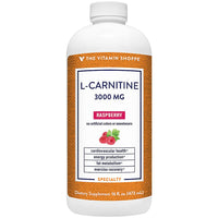 Thumbnail for The Vitamin Shoppe L-Carnitine Liquid 3000mg - Fat Metabolism & Energy Boost | Amino Acid Supplement | 16 oz Raspberry | Sugar-Free