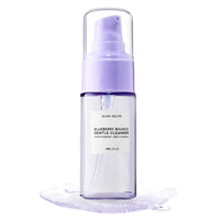 Thumbnail for Glow Recipe Blueberry Bounce Exfoliating Face Wash, Travel Size - Foaming Facial Cleanser, Makeup Remover & Clarifying Mask - Hydrating Hyaluronic Acid & Gentle AHA for Sensitive Skin - Vegan, 30ml