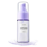 Thumbnail for Glow Recipe Blueberry Bounce, Korean Exfoliating Face Wash, Travel Size, Double Cleanse Foaming Cleanser, Makeup Remover + Clarifying Mask, Gentle AHA + Hyaluronic Acid, Sensitive Skin, Vegan (30ml)