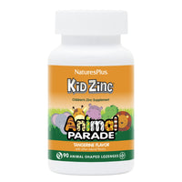 Thumbnail for NaturesPlus Animal Parade KidZinc, Tangerine Flavor - 90 Animal-Shaped Lozenges - Organically Chelated Zinc - Vegan, Gluten Free - 90 Servings
