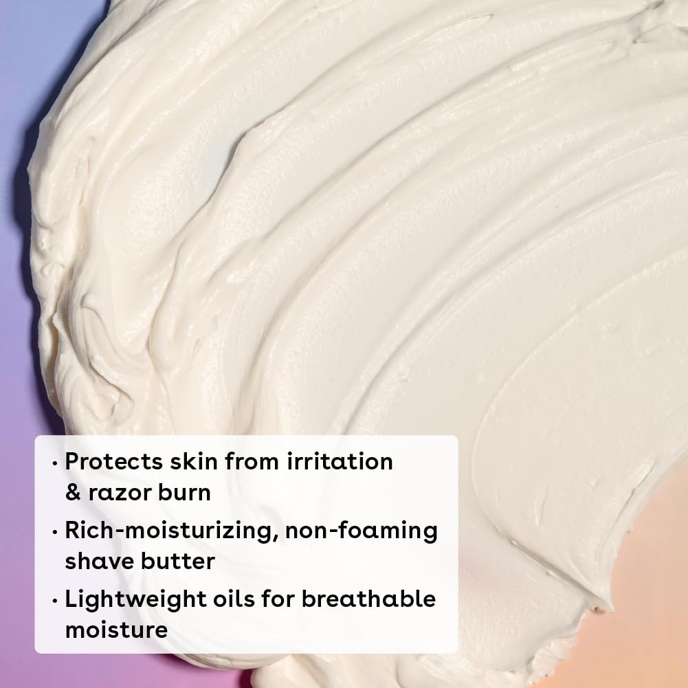 eos Cashmere Skin Collection Shave Butter- Vanilla Cashmere, Non-Foaming, Moisturizing, Prevents Razor Burn, Shave Cream for Women, eos Shave Cream, 7 fl oz