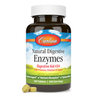 Thumbnail for Carlson - Natural Digestive Enzymes, Digestive Aid #34 with Protease, Amylase & Lipase, Digestive Support, Nutrient Absorption & Optimal Wellness, 250 Tablets