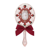 Thumbnail for Flower Knows Strawberry Cupid Hand Mirror,Vintage Handheld Mirror,Fancy & Pretty Princess Mirror with Long Handle,Gift for Girls & Women(Red Velvet)