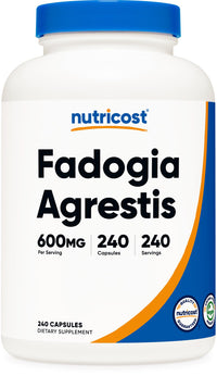 Thumbnail for Nutricost Fadogia Agrestis (240 Capsules | 600 mg Per Serving) - Potent 10:1 Extract, Gluten Free, GMO Free Supplement