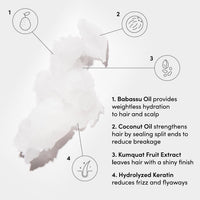 Thumbnail for OUAI Medium Hair Shampoo and Conditioner Set - Sulfate-Free Shampoo and Conditioner for Women & Men - Made with Keratin, Shea Butter & Avocado Oil - Free of Parabens & Phthalates (10 Fl Oz)