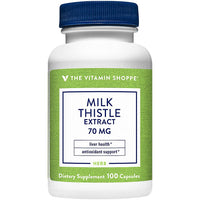 Thumbnail for The Vitamin Shoppe Milk Thistle 70MG - Liver Health Support, Detoxification & Antioxidant Protection (100 Capsules)